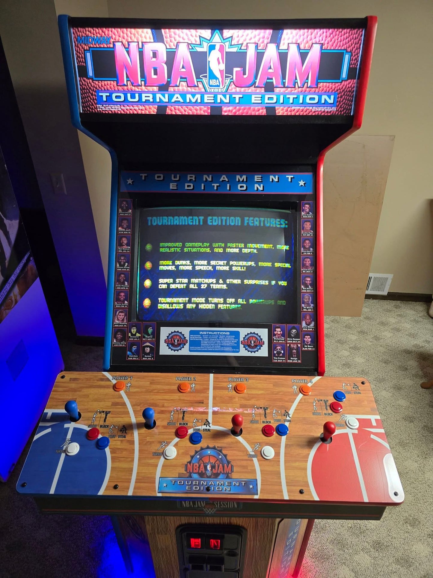 NBA Jam TE Complete Panel